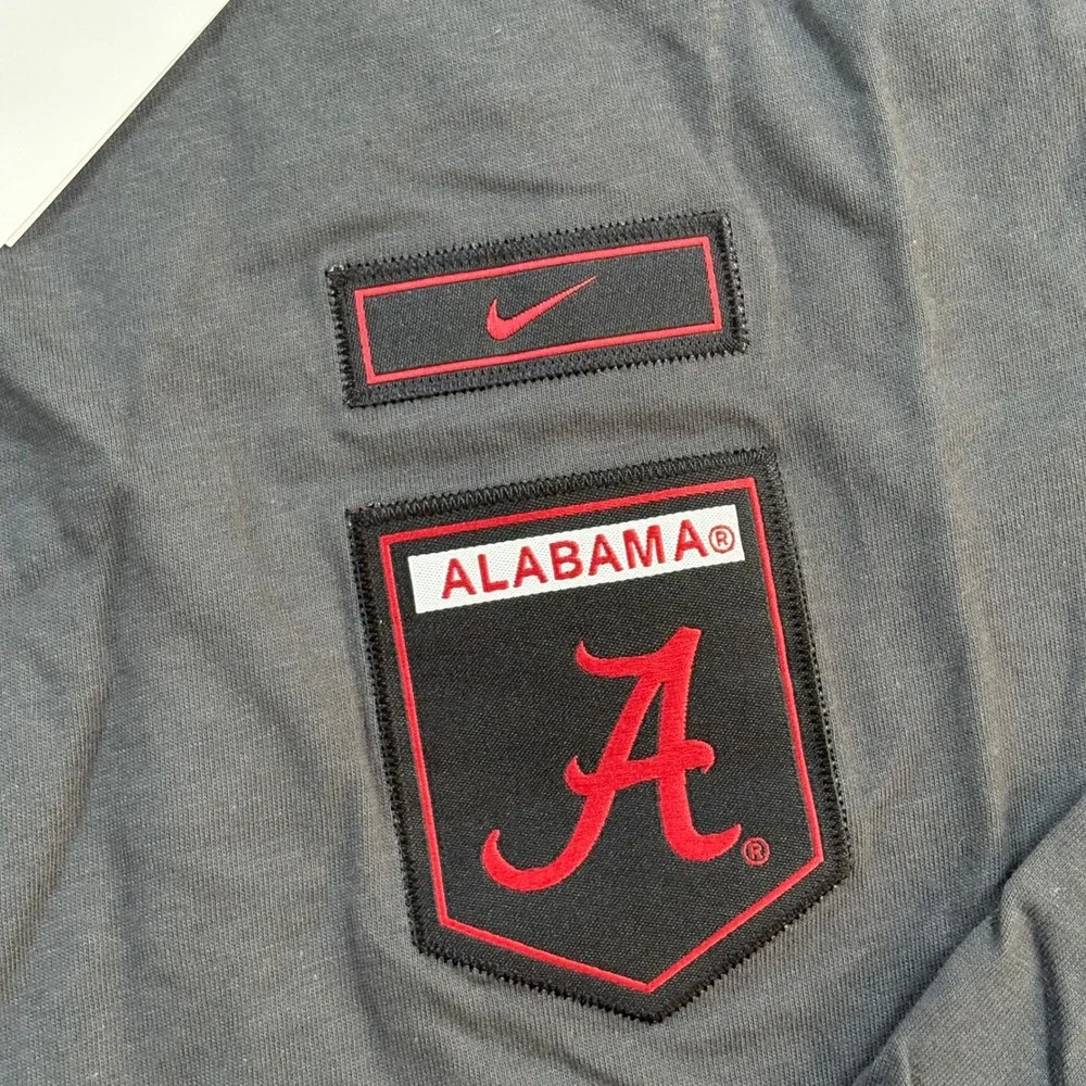 Alabama Crimson Tide Nike On Field Military Long Sleeve Hoodie T-Shirt Large